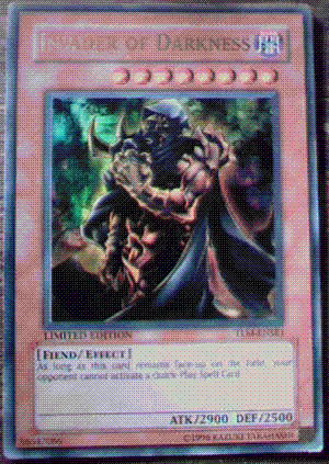 The Invader of Darkness card.